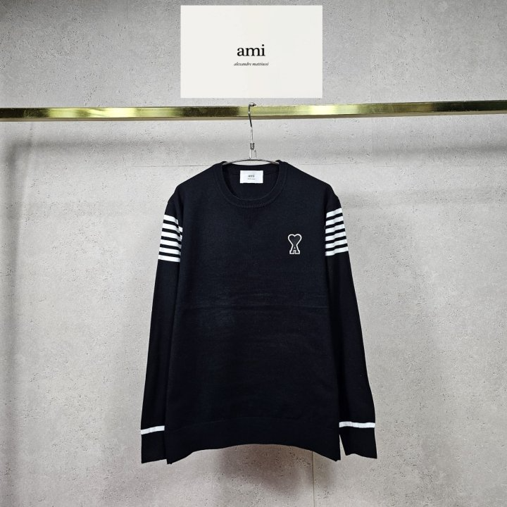 AMI 아미 멀티 스트라이프 니트 2COLOR