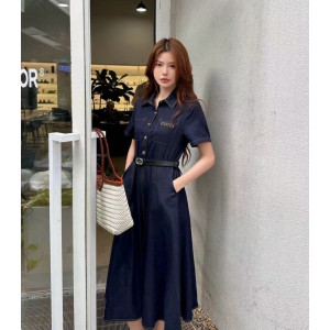 GUCCI 구찌 청 원피스(벨트 포함)